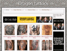 Tablet Screenshot of dragon-tattoos.org